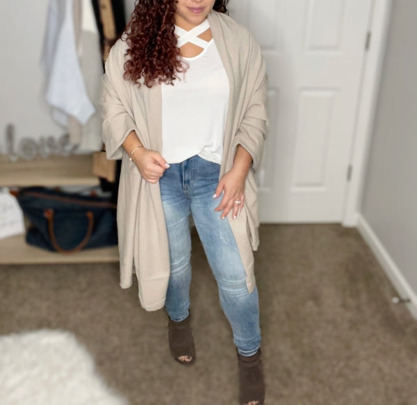 Angora shawl poncho - Ayden Rose