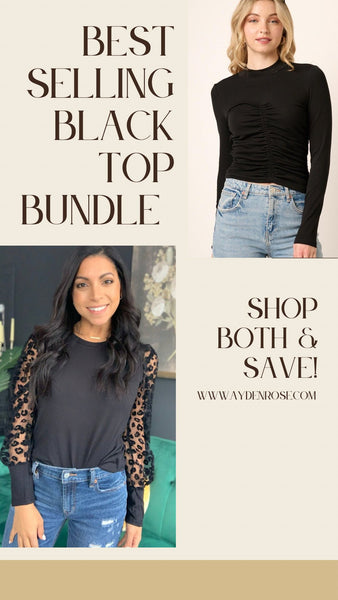 Best selling black tops bundle - Ayden Rose