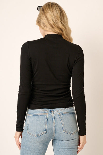 Black mock neck top - Ayden Rose