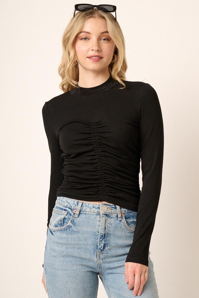 Black mock neck top - Ayden Rose