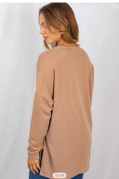 Bonfire nights soft tie up pullover - Ayden Rose