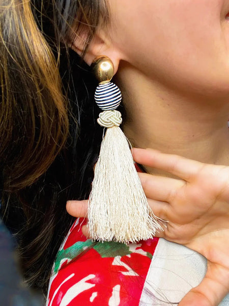 Nautical tassel earrings - Ayden Rose