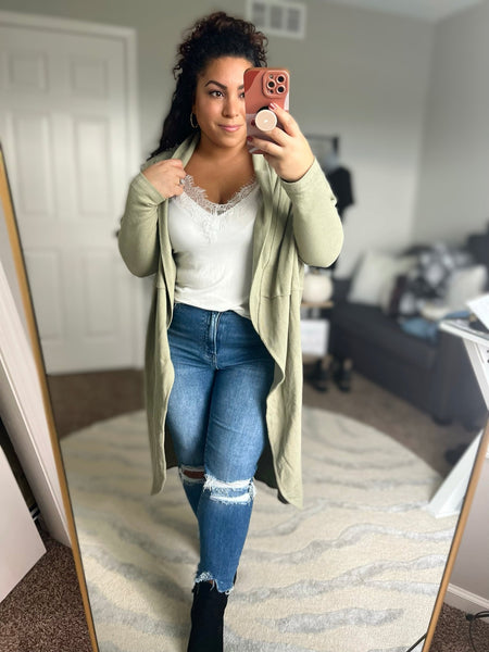 Sage oversized slouchy cardigan - Ayden Rose