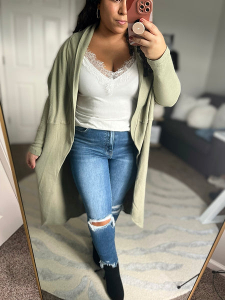 Sage oversized slouchy cardigan - Ayden Rose