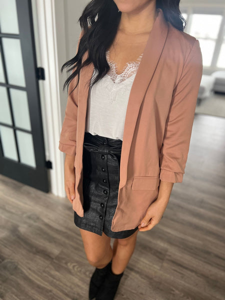 Tan womens blazer - Ayden Rose