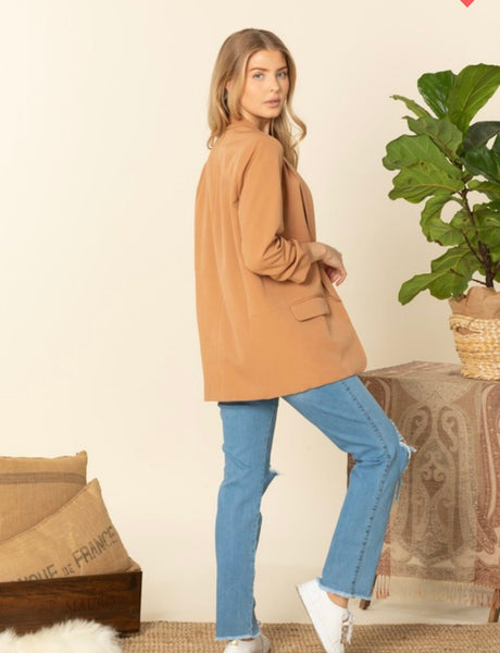Tan womens blazer - Ayden Rose