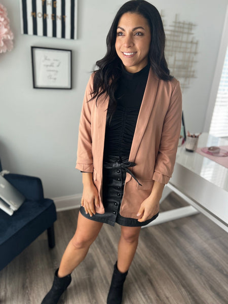 Tan womens blazer - Ayden Rose