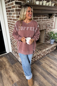 “Coffee” oversized pullover - Ayden Rose