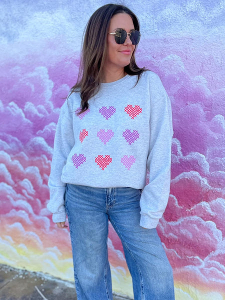 Heart graphic sweatshirt - Ayden Rose