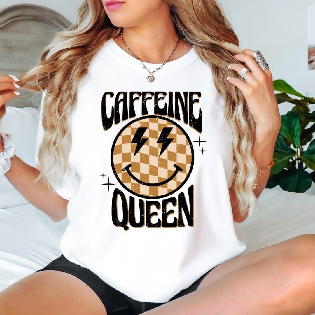 “Caffeine queen” graphic tee - Ayden Rose