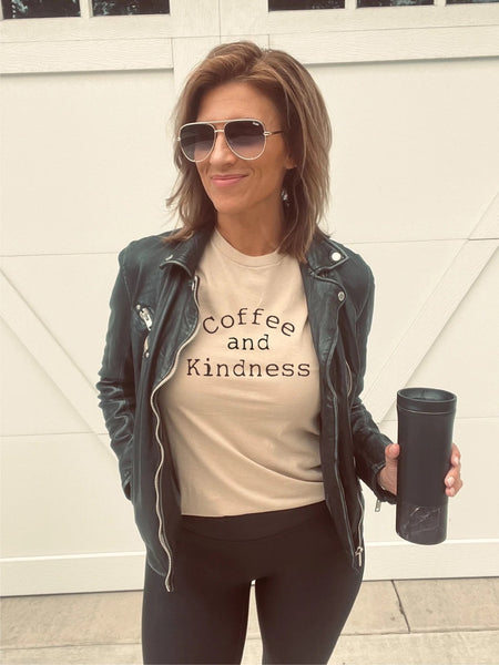 “Coffee and kindness graphic tee” - Ayden Rose
