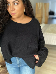 Cozy & cute black sweater - Ayden Rose