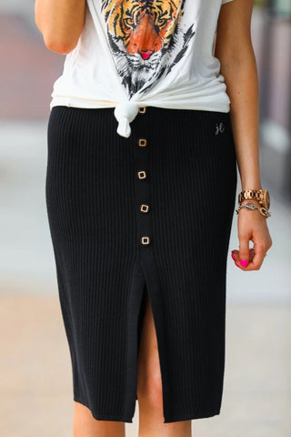 Gorgeous ribbed button up skirt - Ayden Rose