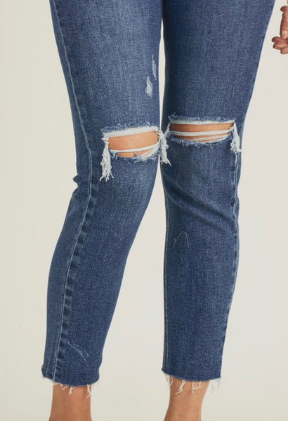 Relaxed distressed skinny jeans - Ayden Rose