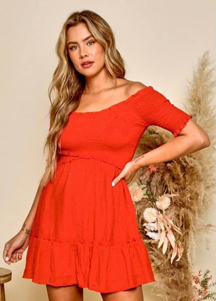 Romantic red dress - Ayden Rose