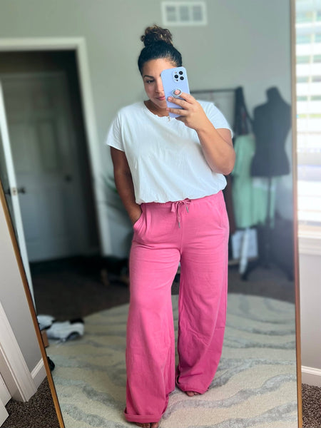 Softest pink lounge pants - Ayden Rose
