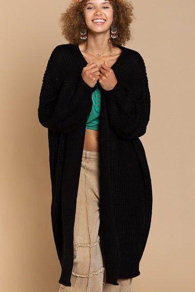 Timeless Maxi Cardigan with Balloon Sleeves - Ayden Rose